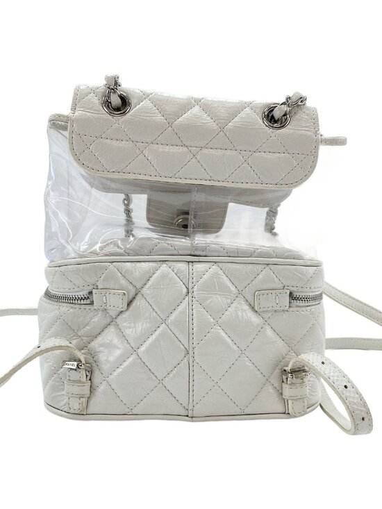 Chanel Backpack Quilted White main image 8